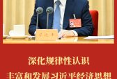 第一观察｜深化规律性认识 丰富和发展习近平经济思想